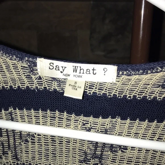 Patriotic Flag Themed sweater vest/tunic size S - Picture 3 of 10